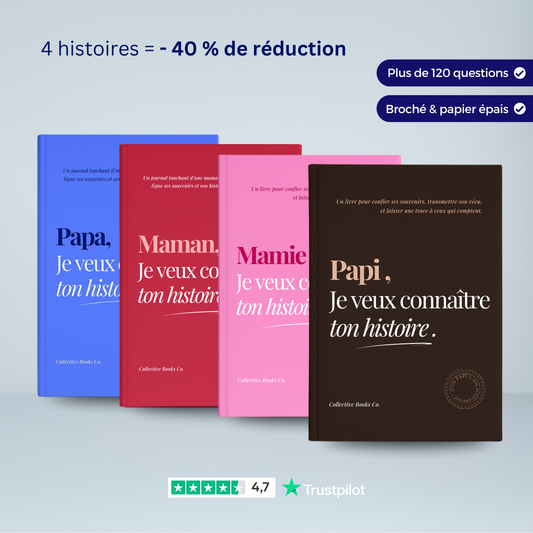 Coffret 4 journaux : Je veux connaître ton histoire