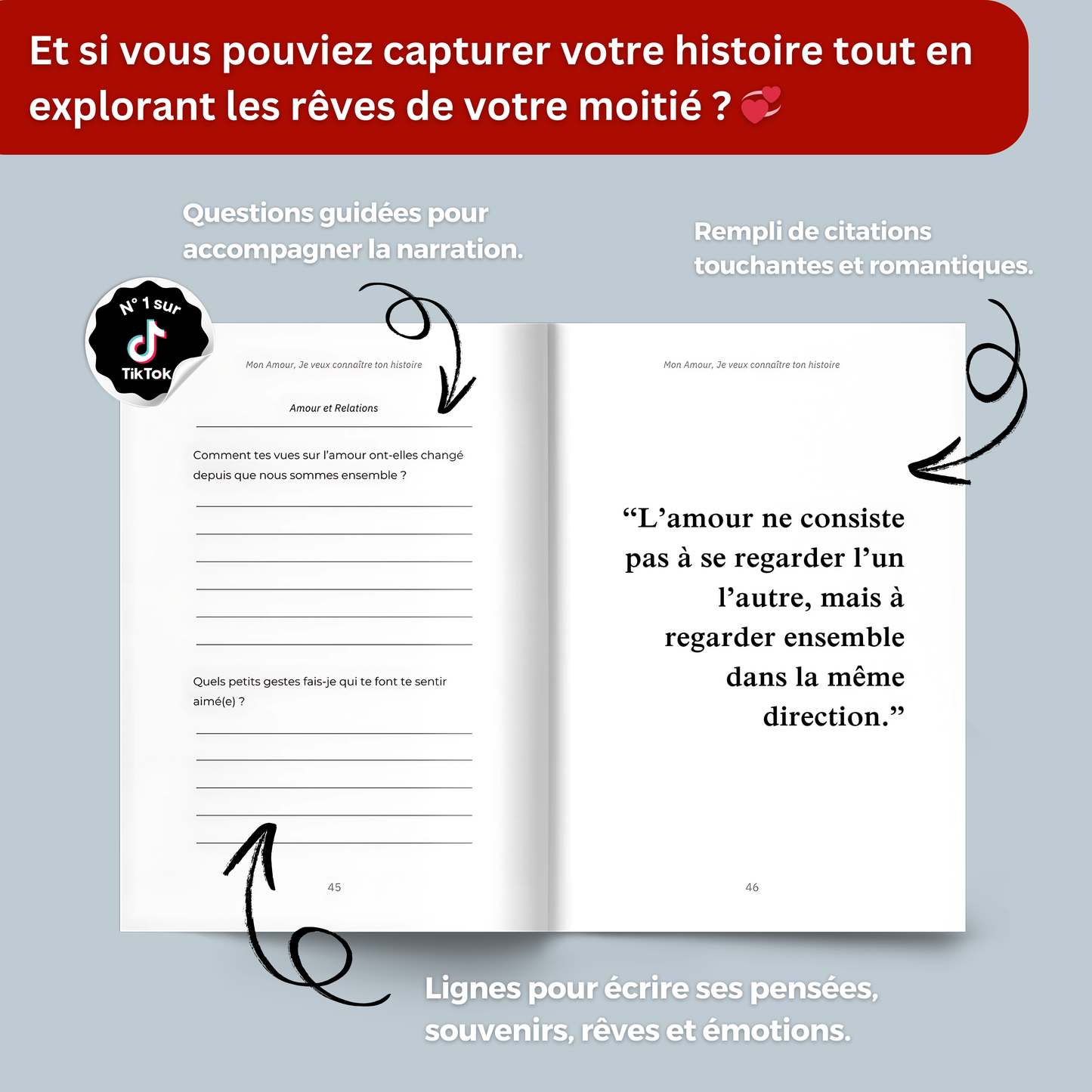Journal : Mon Amour, Je veux connaître ton histoire.