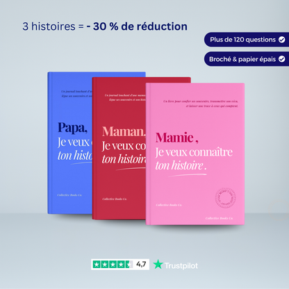 Coffret 3 journaux : Je veux connaître ton histoire