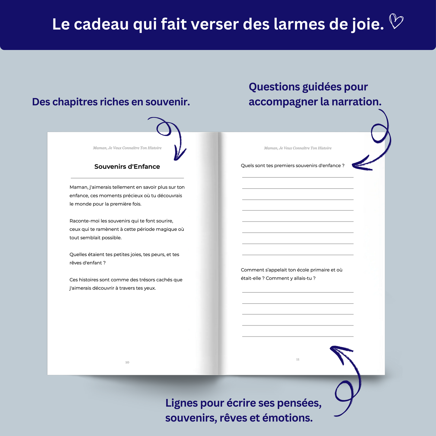 Coffret 4 journaux : Je veux connaître ton histoire