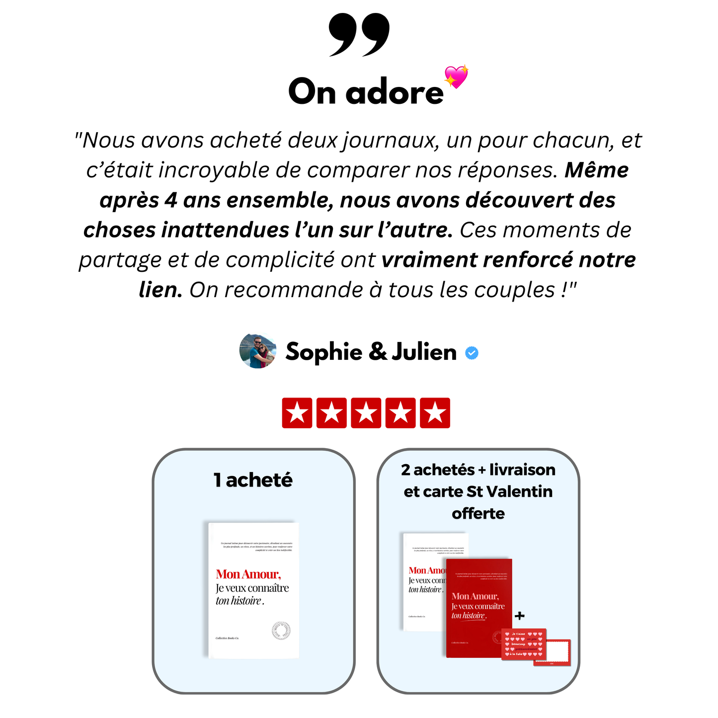 Journal : Mon Amour, Je veux connaître ton histoire.