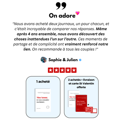 Journal : Mon Amour, Je veux connaître ton histoire.