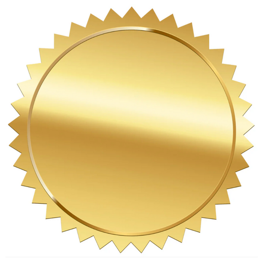 50 autocollants dorés